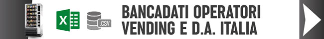 Aziende VENDING Dati Excel xls csv tabella campi indirizzo email sito web gestori distribuzione Automatica