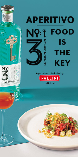 Aperitivo No. 3 London Dry Gin - Food is the Key - importato e distribuito da Pallini