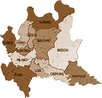 cartina mappa mappa LOMBARDIA cartina
