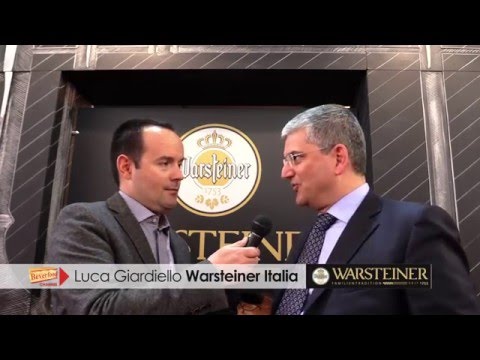 Luca Giardiello AD Warsteiner Italia Vinitaly 2016 intervista Beverfood.com