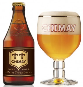 Chimay Dorèe Bottiglia e bicchiere