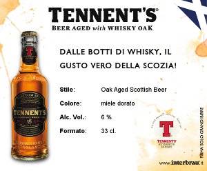 Tennents whisky oak aged beer