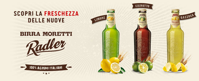 Birra Moretti Radler Chinotto e Gazzosa Bottiglie