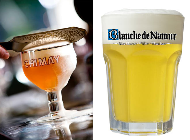 Chimay triple e  Blanche de Namour birre speciali belghe