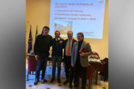 da sinistra: l'Assessore Galella, il Sindaco Guarente, il nostro Presidente Ciotti e Roberto Spera di Acta