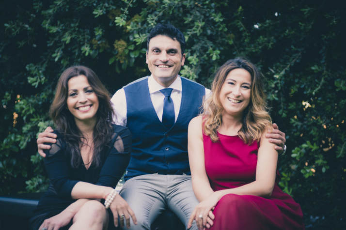 I soci di Giardini d’Amore: Emanuela Russo, Giuseppe Piccolo e Katia Consentino