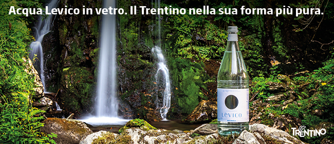 Acqua Levico in vetro. Il Trentino nella sua forma più pura.