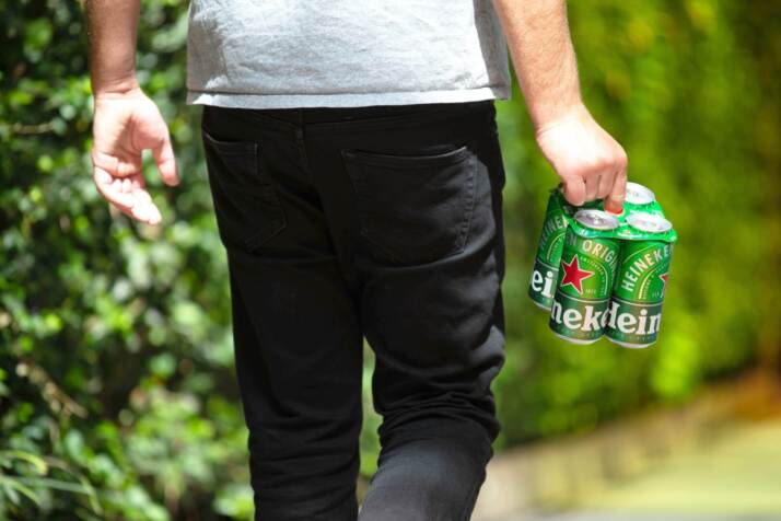 Heineken Green Grip - Topper anelli di cartone sostenibile per larttine