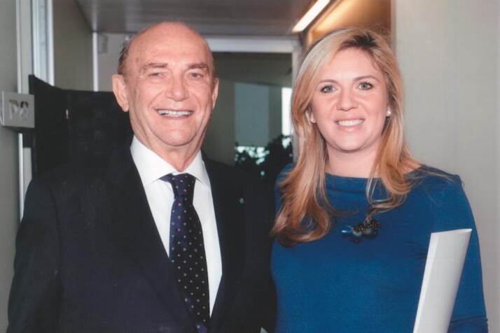 Ernesto Pellegrini, presidente, e sua figlia Valentina, vicepresidente