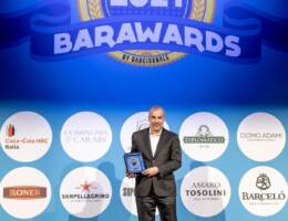 Andreas Fellin presidente di Fonte Plose alla Premiazione BarAwards per le bibite BioPlose