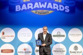 Andreas Fellin presidente di Fonte Plose alla Premiazione BarAwards per le bibite BioPlose
