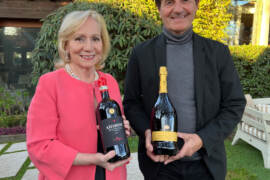 Marilisa Allegrini, Presidente dell'omonima Cantina, e Giancarlo Moretti Polegato, Presidente di Villa Sandi