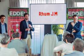 da sx, Carlo Alberto Sagna, Leonardo Sagna e Grégoire Gueden, Direttore del brand Rhum J.M. (@Alberto Vitalucci)