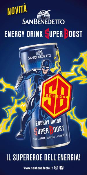 San Benedetto Energy Drink Super Boost - il supereroe dell'energia!