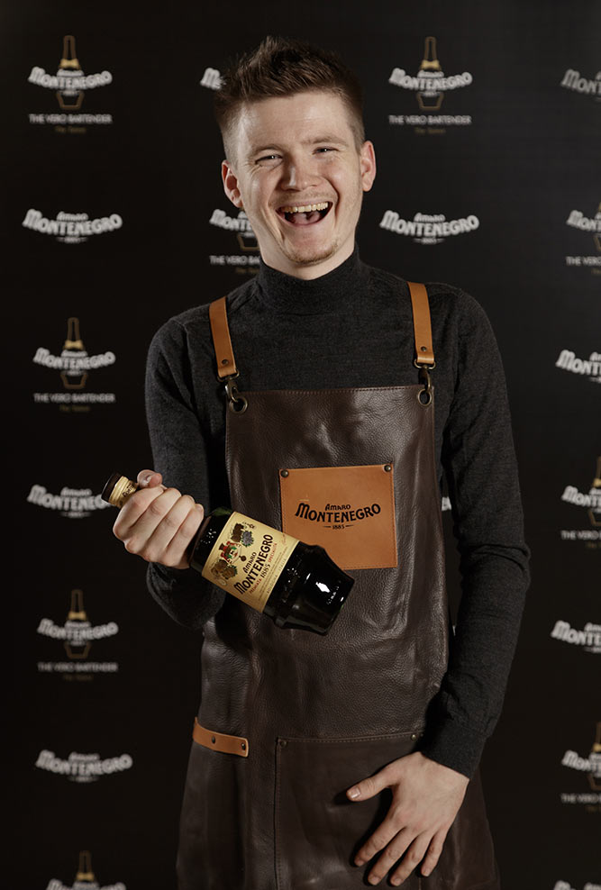 Ruben Sudmeier - vincitore di The Vero Bartender Global 2022 con Amaro Montenegro