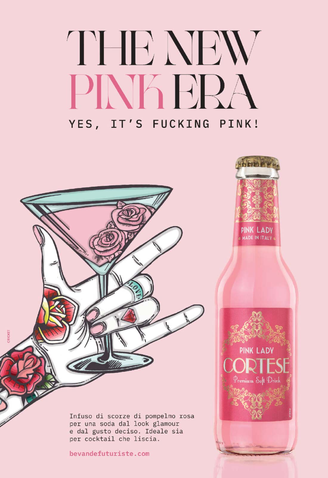 The New Pink Era: Bevande Futuriste presenta Pink Lady, una soda per veri  intenditori