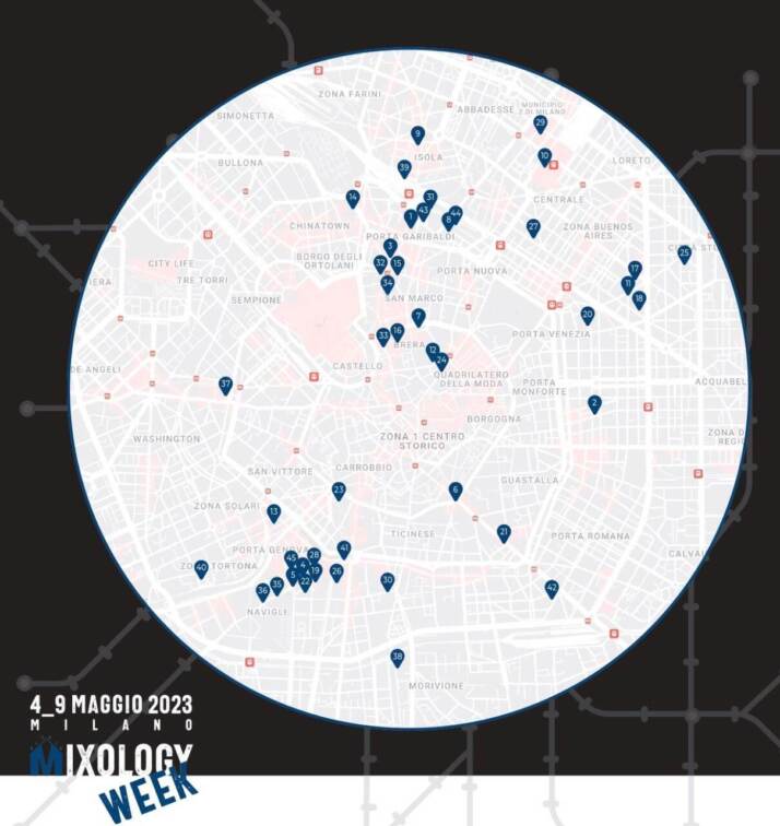 Mixology Week 2023 Milano Mappa locali