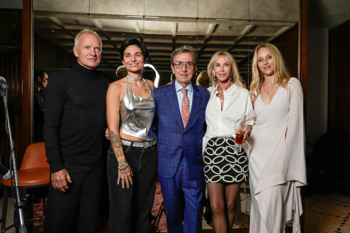 Sting, Giordana Angi, Riccardo Cotarella, Trudie Styler, Ana Rosenstein