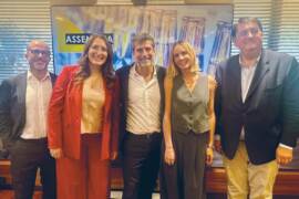 da sx Paolo Merlin, Serena Savoca, Federico Sannella, Claudia Buzio e Andrea Bagnolini