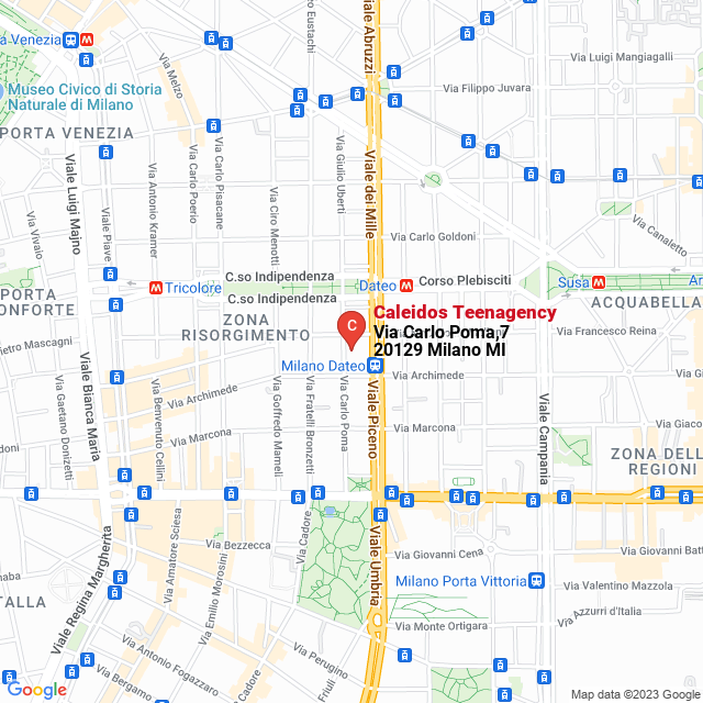 apri la mappa di Caleidos Teenagency