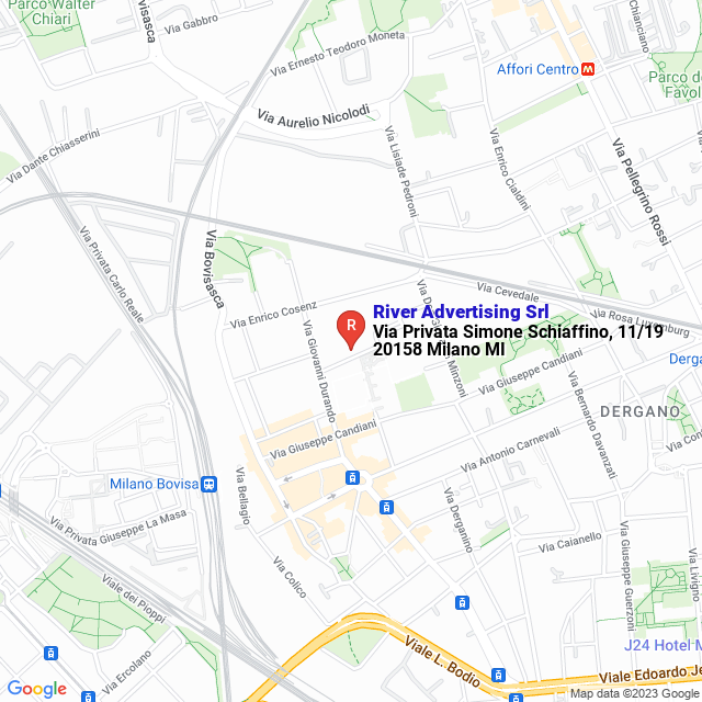apri la mappa di River Advertising Srl
