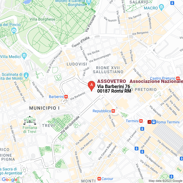 apri la mappa di ASSOVETRO - Associazione Nazionale Industriali del Vetro