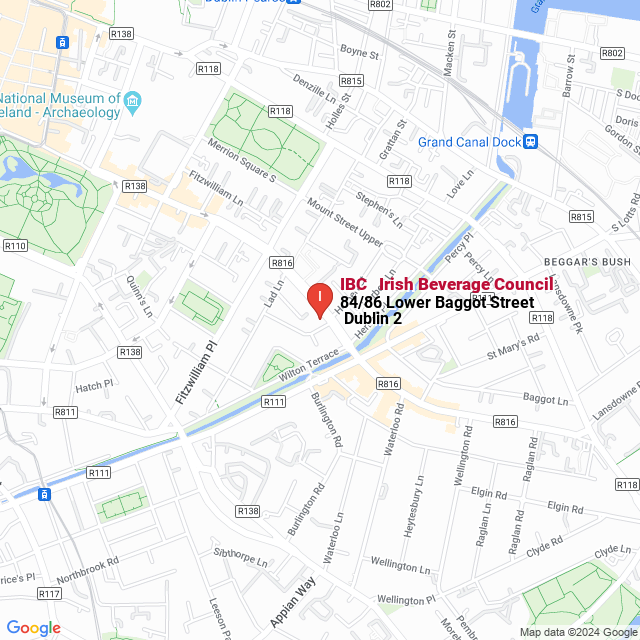 apri la mappa di IBC - Irish Beverage Council