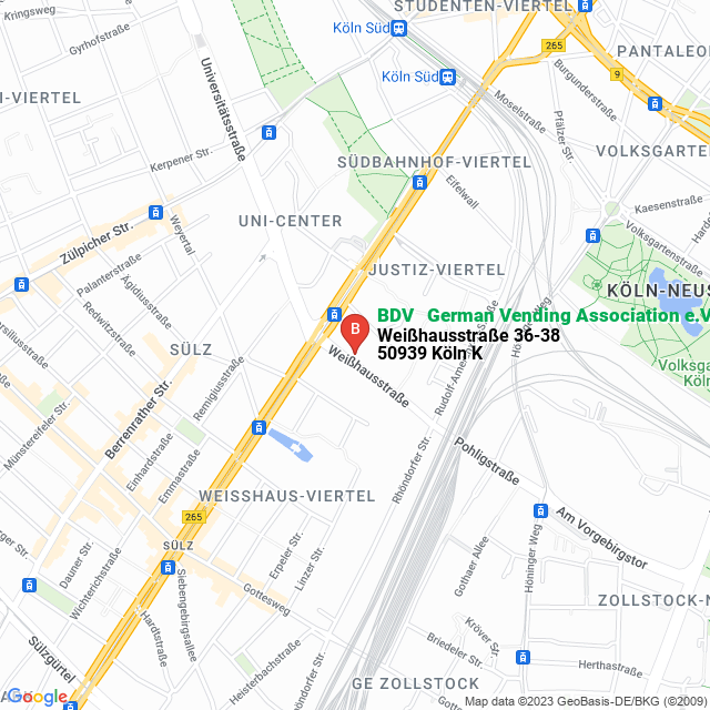 apri la mappa di BDV - German Vending Association e.V.