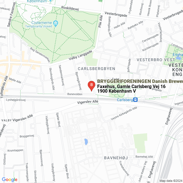 apri la mappa di BRYGGERIFORENINGEN Danish Brewer‘s Association
