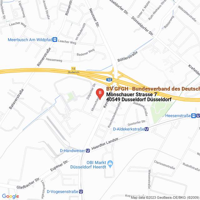 apri la mappa di BV GFGH - Bundesverband des Deutschen Getränkefachgrosshandels e V.