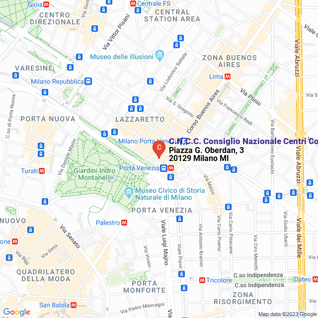 apri la mappa di C.N.C.C. Consiglio Nazionale Centri Commerciali