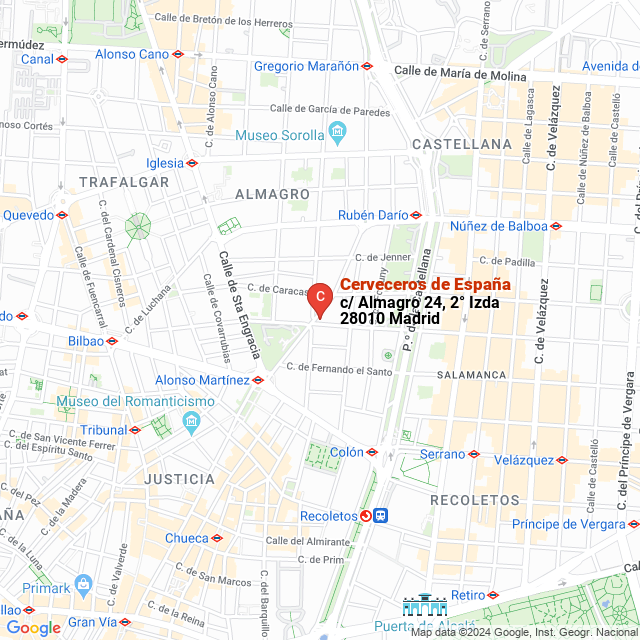 apri la mappa di Cerveceros de España