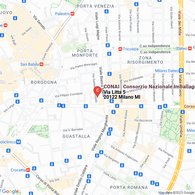 apri la mappa di CONAI - Consorzio Nazionale Imballaggi