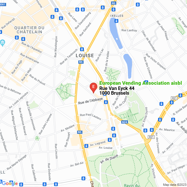 apri la mappa di European Vending Association aisbl