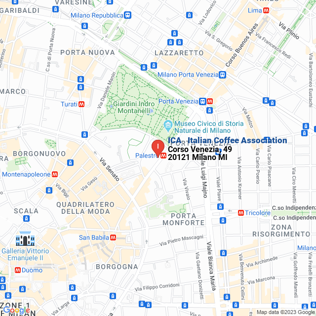 apri la mappa di ICA - Italian Coffee Association