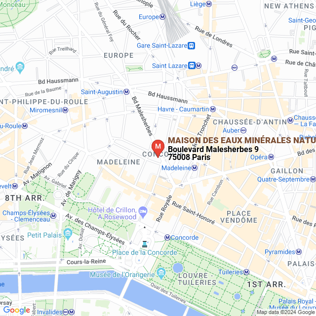 apri la mappa di MAISON DES EAUX MINÉRALES NATURELLES