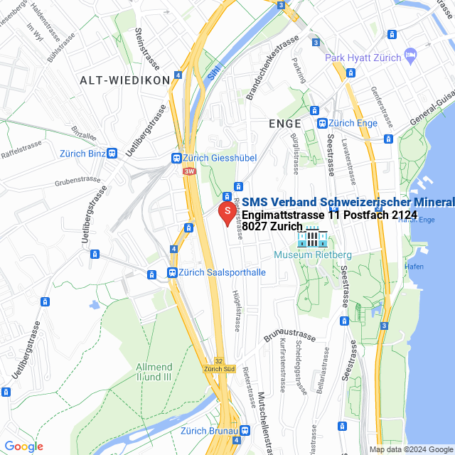 apri la mappa di SMS Verband Schweizerischer Mineralquellen und Soft-Drink Produzenten