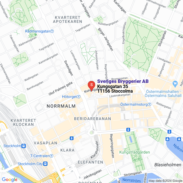apri la mappa di Sveriges Bryggerier AB