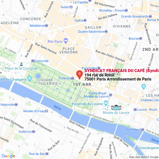apri la mappa di SYNDICAT FRANÇAIS DU CAFÉ (Syndicat francais du café)