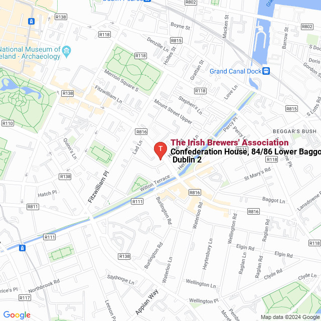 apri la mappa di The Irish Brewers‘ Association