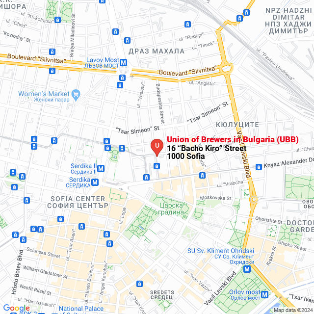 apri la mappa di Union of Brewers in Bulgaria (UBB)