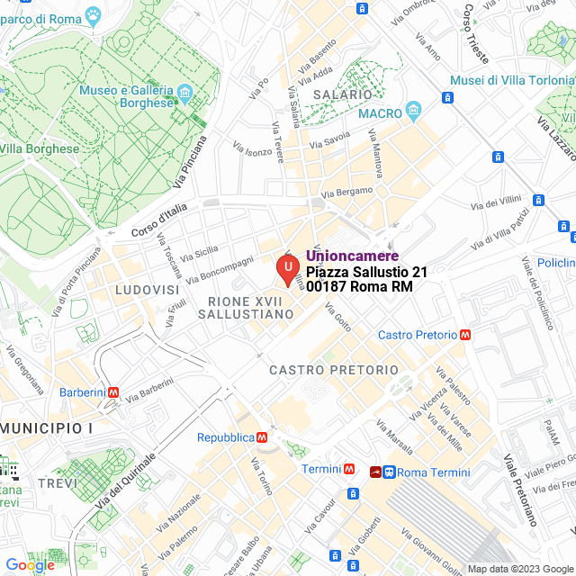 apri la mappa di Unioncamere