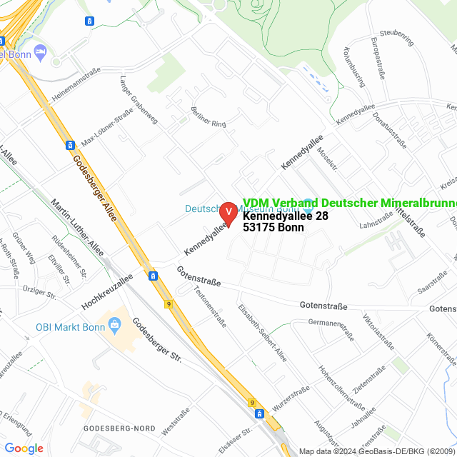 apri la mappa di VDM Verband Deutscher Mineralbrunnen e.V.