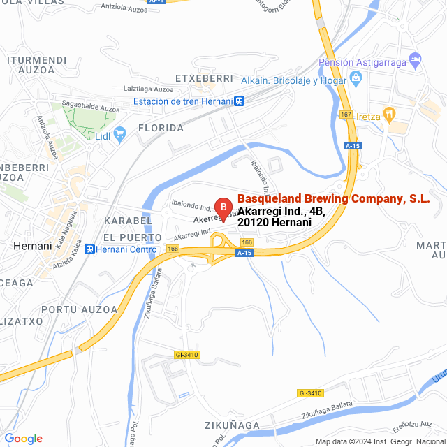 apri la mappa di Basqueland Brewing Company, S.L.