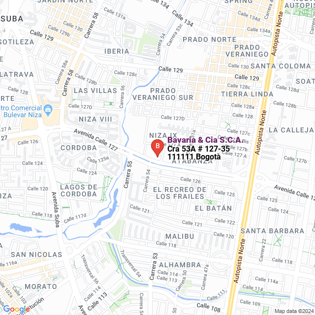 apri la mappa di Bavaria & Cia S.C.A.