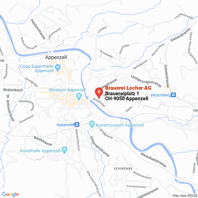 apri la mappa di Brauerei Locher AG