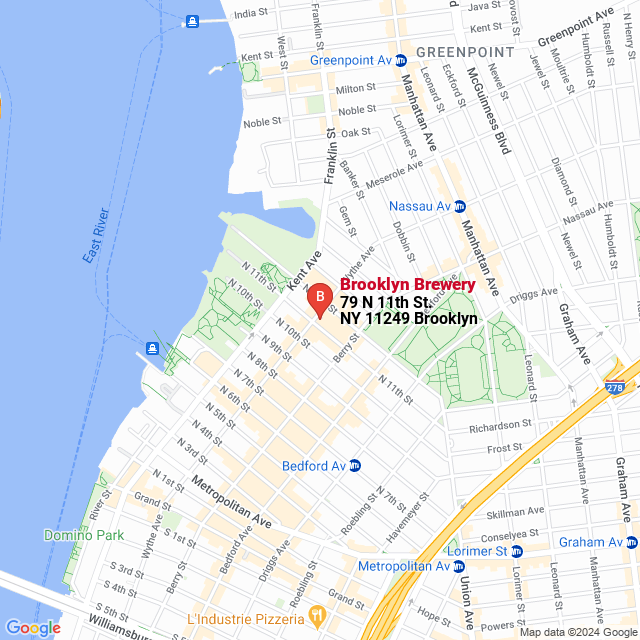 apri la mappa di Brooklyn Brewery