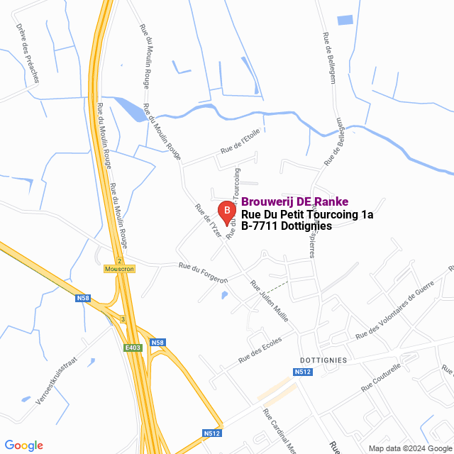 apri la mappa di Brouwerij DE Ranke