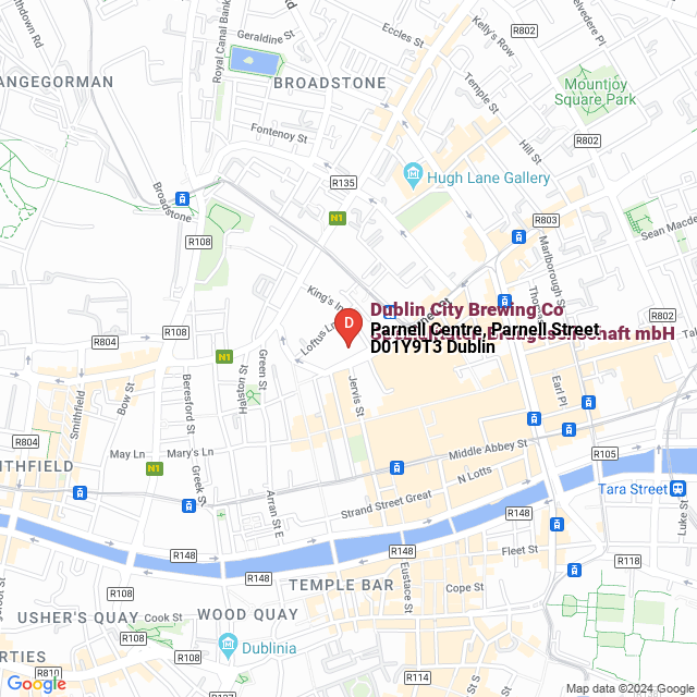 apri la mappa di Dublin City Brewing Co
Spezialitäten Braugesellschaft mbH