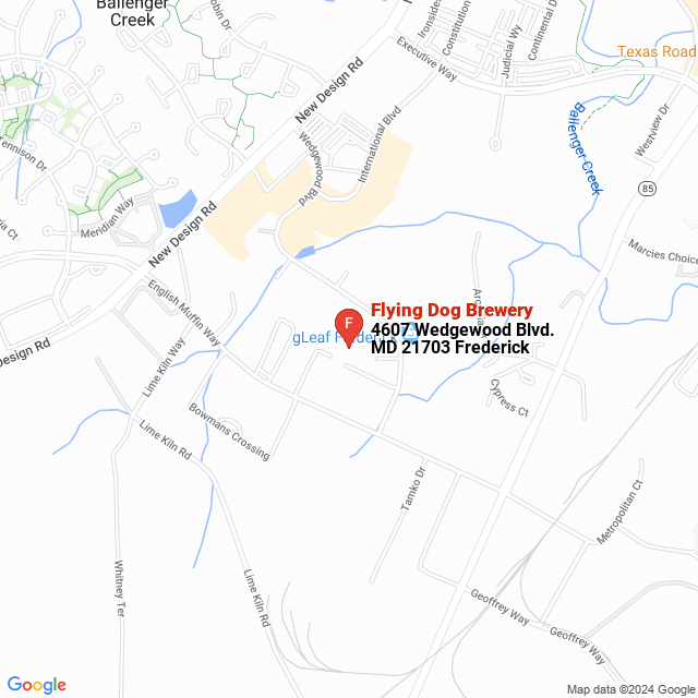 apri la mappa di Flying Dog Brewery